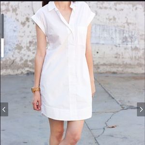 J. Crew white shirt dress